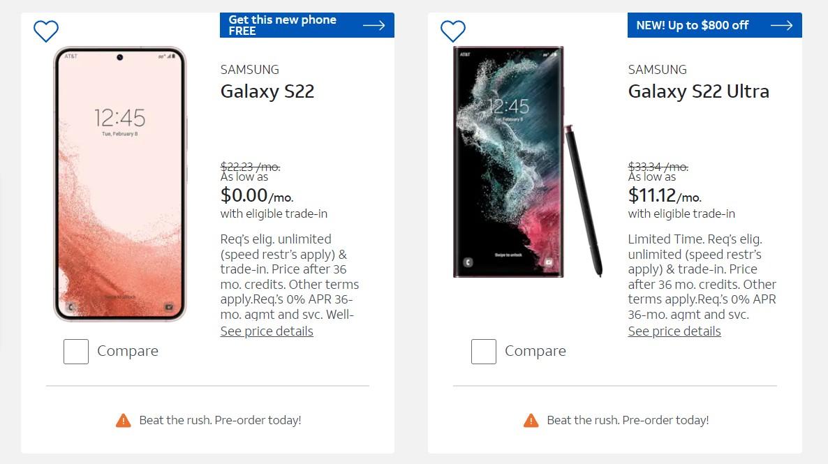 How to get a free Samsung Galaxy S22 from AT&T