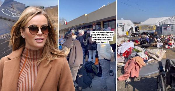 Amanda Holden travels to Ukraine border to interview people affected by Putin's invasion 