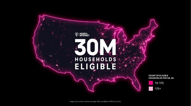 Where Can You Get T-Mobile's 5G Home Internet Service? Let's Go to the Map