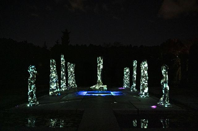Klip Collective Lights up Grounds for Sculpture With Immersive Animation
