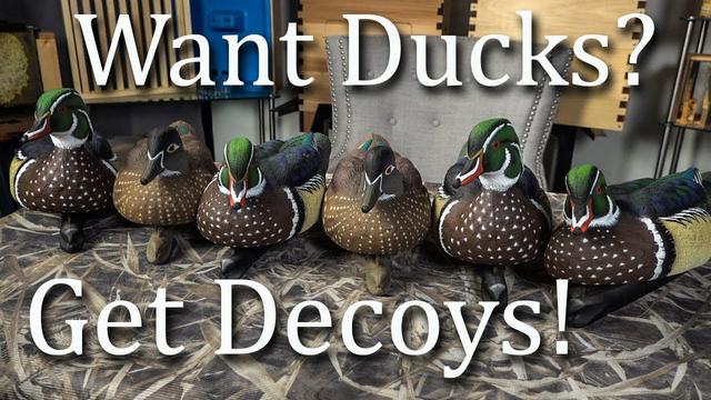 Duck hunter keeps it real with wood decoys 