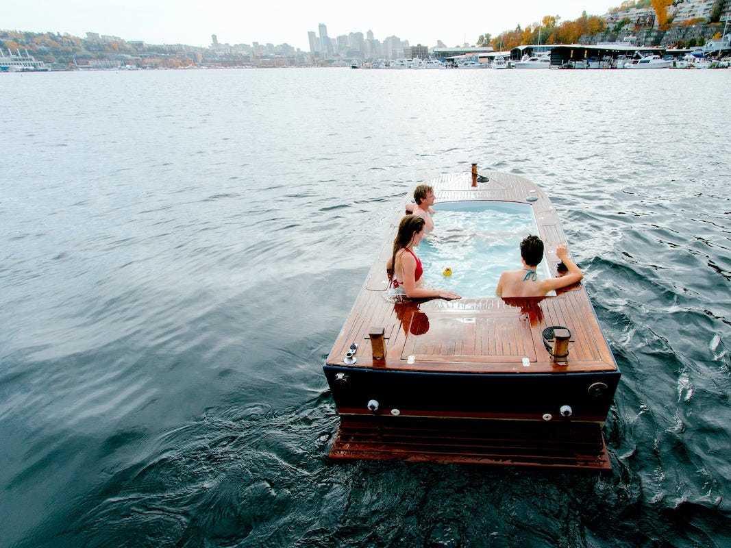 Hot Tub Boats are now a thing in the United States