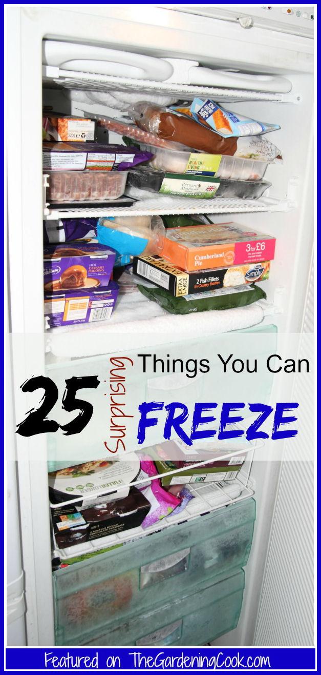 Surprising foods you can’t freeze and a reminder of what you can 