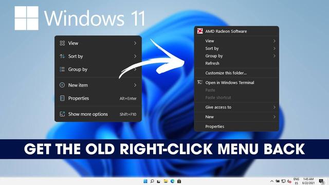 How to Get the Windows 10 Context Menu Back in Windows 11 