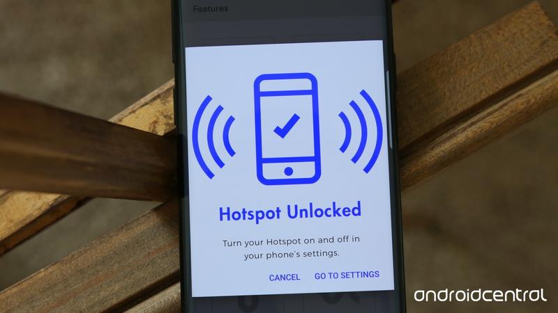 How does Hotspot service work on Visible?