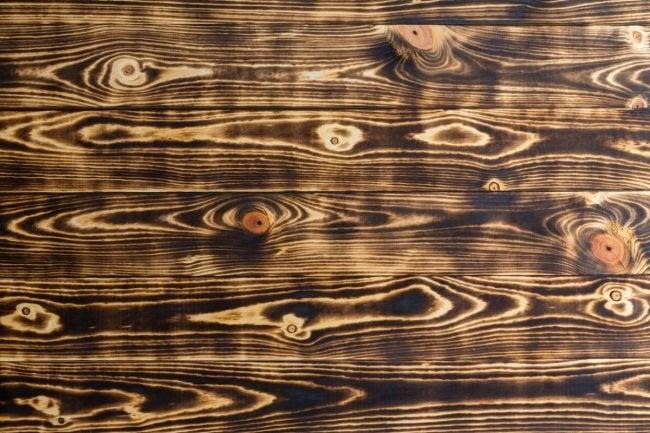 The Appeal of a Burnt Wood Finish