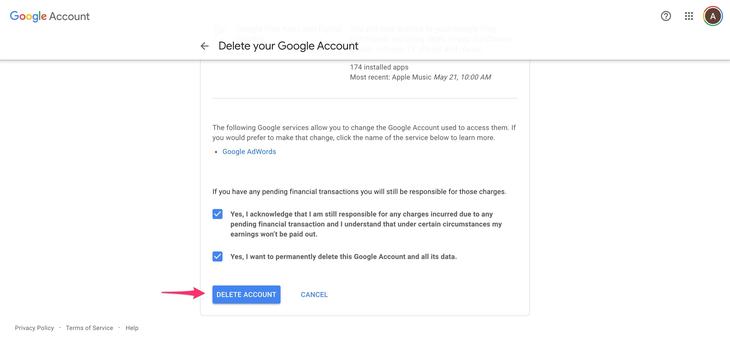 Here's How To Delete Your Google Account Permanently 