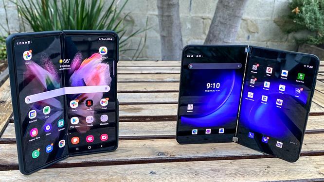 I enjoyed the Surface Duo, but I love the Samsung Galaxy Z Fold 3 