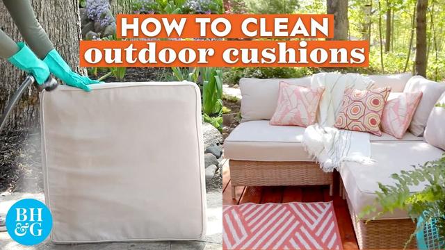 How to Clean Outdoor Cushions and Pillows to Keep Them Fresh All Season
