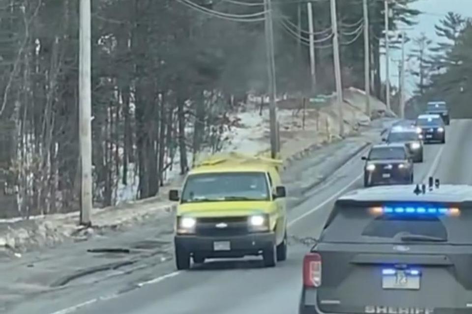 Watch Spike Mat Stop a Driver in Pursuit By Police in Poland, Maine