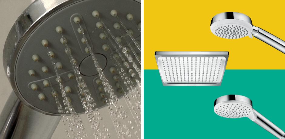 The best way to clean your shower head and floor 