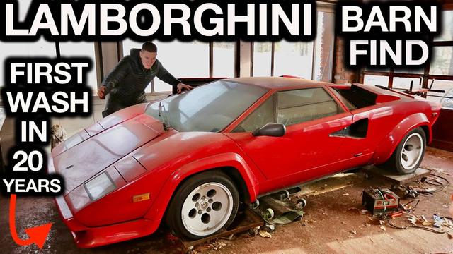 Filthy Lamborghini Countach Barn Find Gets First Wash In 20 Years 
