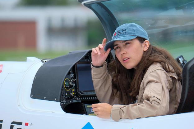 A 19-year-old is trying to become the youngest woman to fly around the world solo
