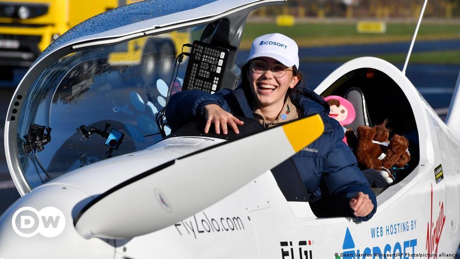 A 19-year-old is trying to become the youngest woman to fly around the world solo 