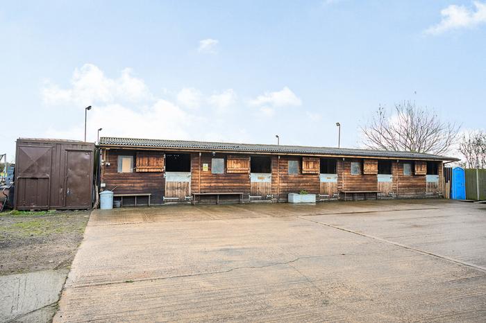 Pay £700,000 for a barn conversion with a floodlit arena, 5 stables and 7.2 acres of land (and a super-cute name…)