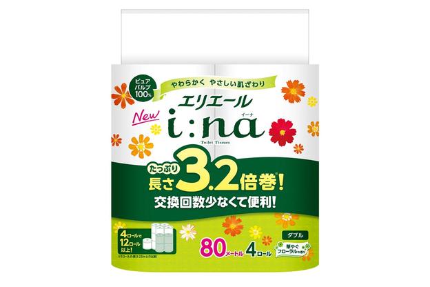 エリエール、3.2倍巻のトイレットペーパー発売　品質と利便性を両立：4月1日から