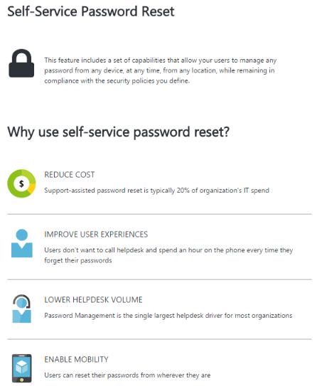 Enable Azure AD Self-Service Password Reset 