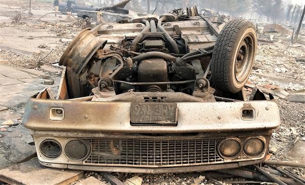 Reduced to ashes: Classic cars burned in California fires add to the devastation