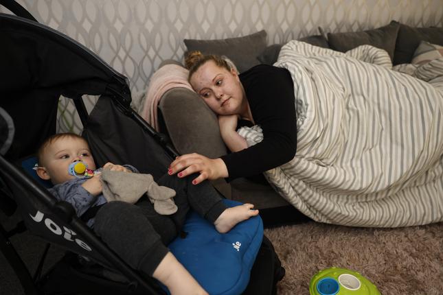 Homeless woman forced to sleep on mum's sofa with baby in pram as they await housing
