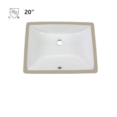 CUPC 20 inch Undermount Bathroom sink Porcelain rectangle ceramic wash Basin under counter vanity, counter basin bathroom sink ceramic basin - Buy China ceramic basin on Globalsources.com