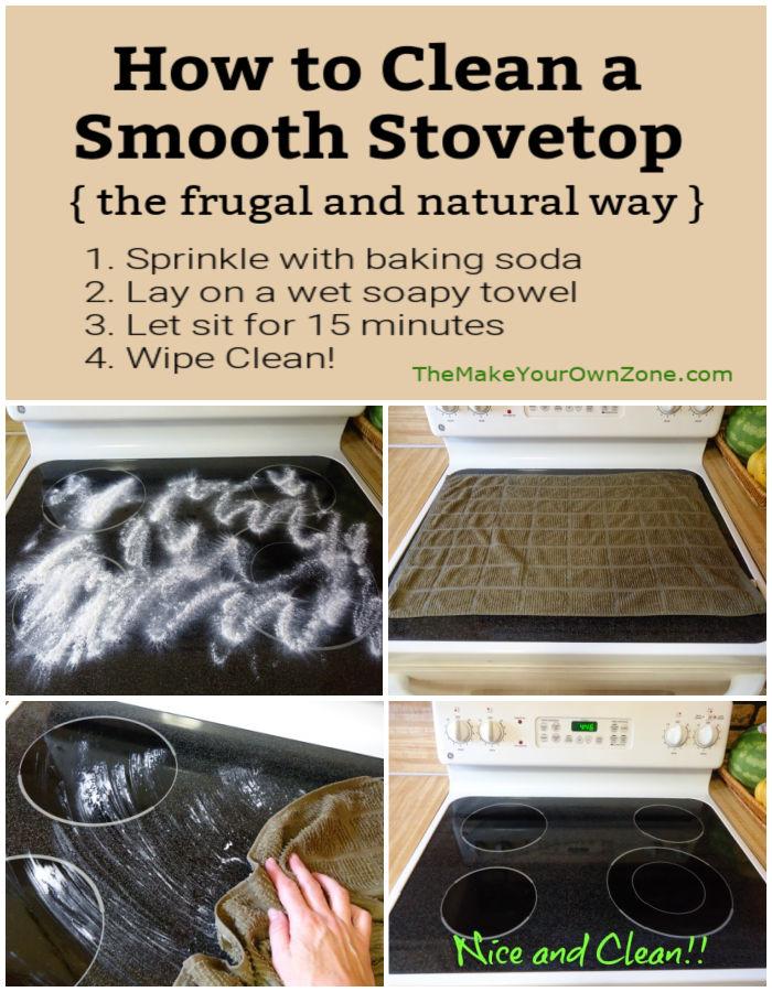 Clean stove tops – how to remove grease from glass or gas cooktops with baking soda and more 