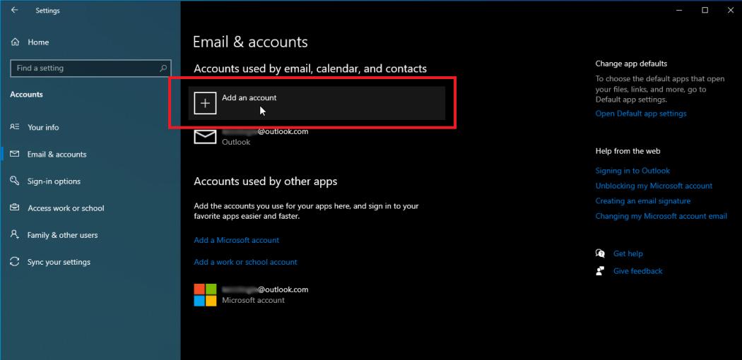 How to Add Multiple Email and Microsoft Accounts to Windows 10