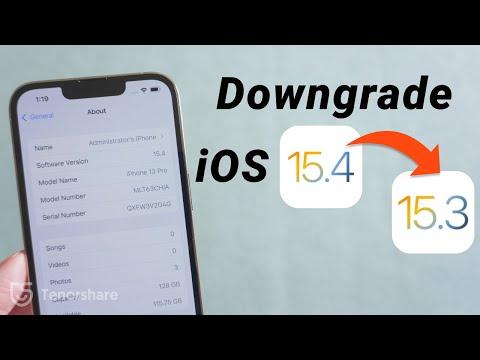 How to Downgrade from iOS 15.4 to iOS 15.3.1