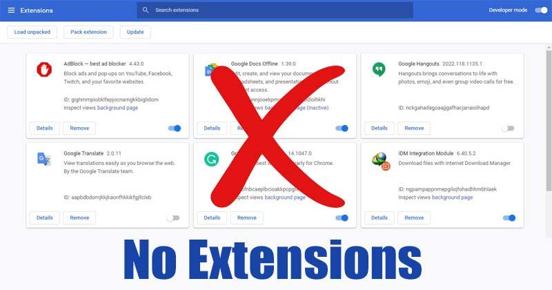 How to Start Google Chrome Without Extensions on Windows 
