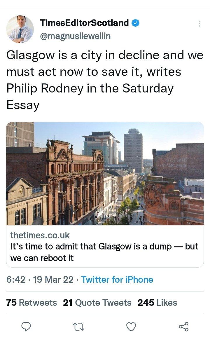 It’s time to admit that Glasgow is a dump — but we can reboot it