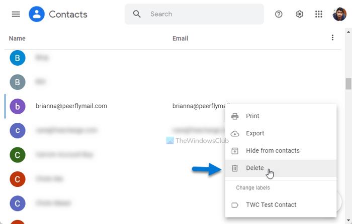 How to delete email addresses from Gmail autocomplete