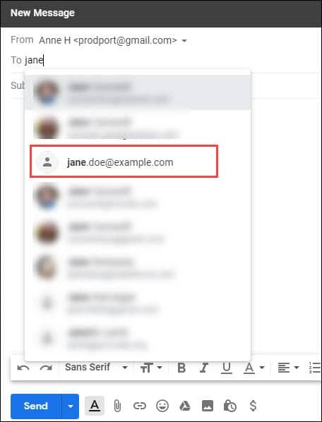 How to delete email addresses from Gmail autocomplete 