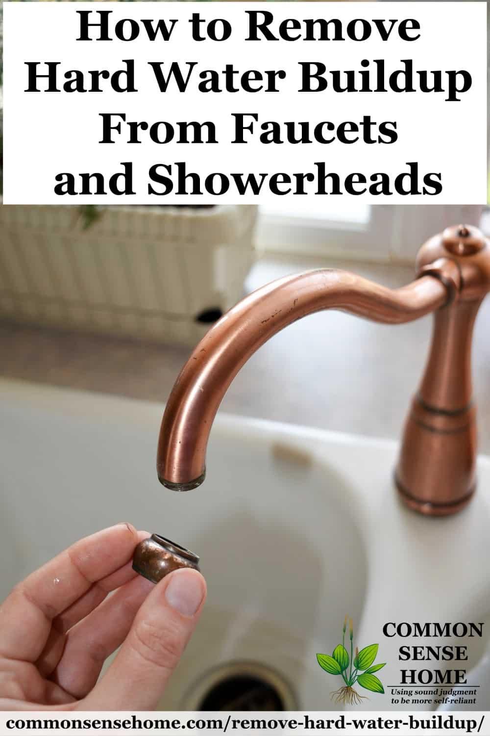 Black grit on faucets and shower heads isn't necessarily a problem 