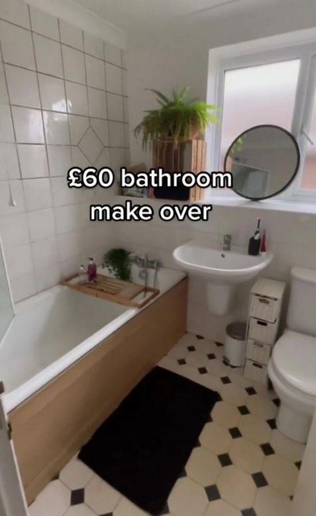 Mum saves thousands on bathroom makeover using £1 tiles from discount store