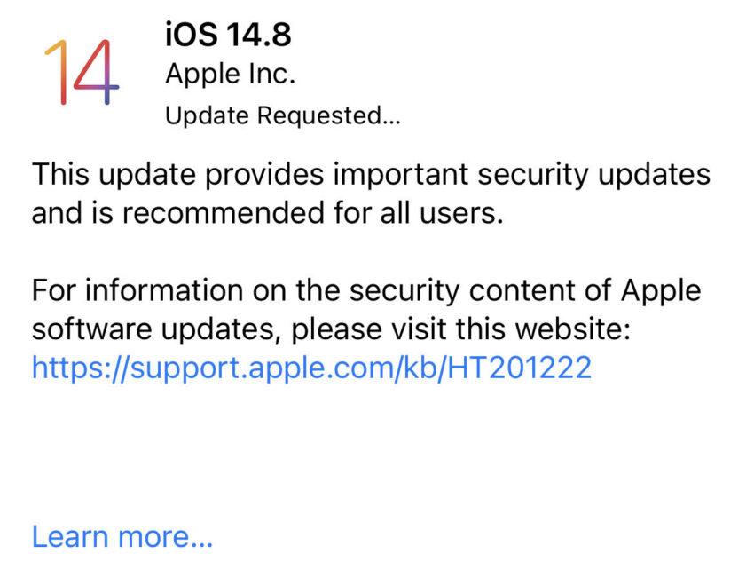 5 Things to Know About the iOS 14.8 Update 
