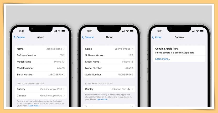 iOS 15.2 Adds 'Parts and Service History' Feature to iPhone 