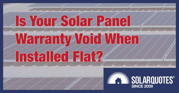 Which Solar Panels Can Be Installed Flat Without Voiding Their Warranty?
