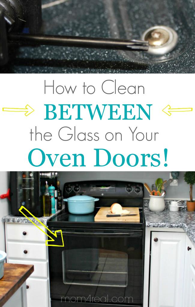If you've wondered how you'll ever get those brown stains off your glass oven door - try this 