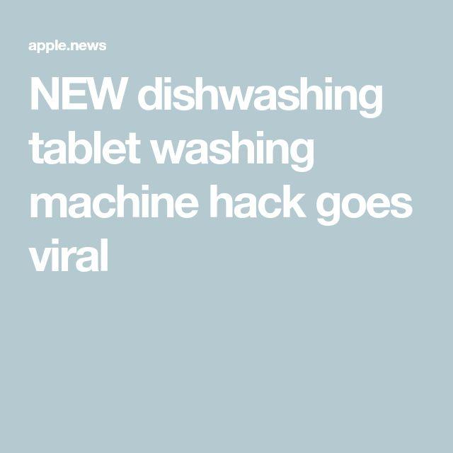 NEW dishwashing tablet washing machine hack goes viral