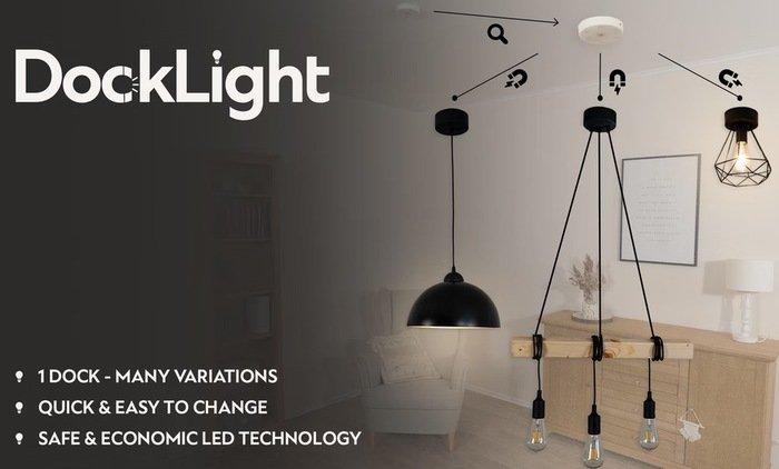 DockLight makes it easy to change your ceiling lights