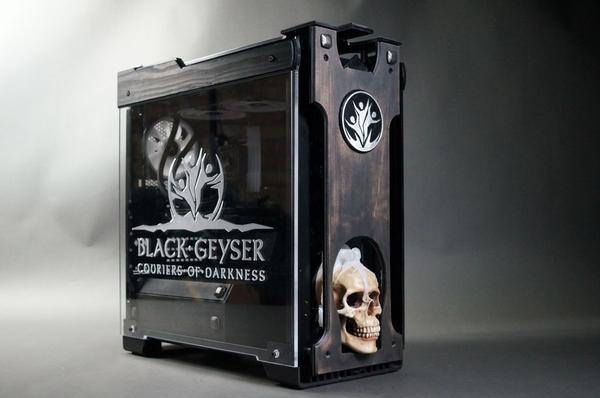 We're giving away a Black Geyser gaming PC with a pretty sick skull case
