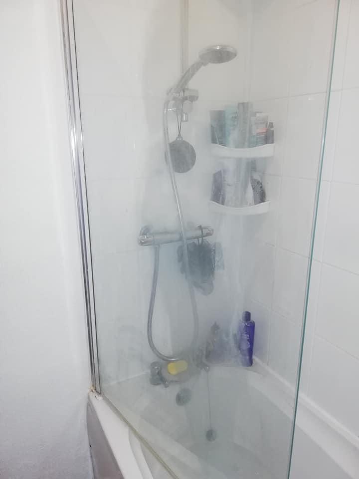 We tried a glass shower screen cleaning hack - and couldn't believe the results 