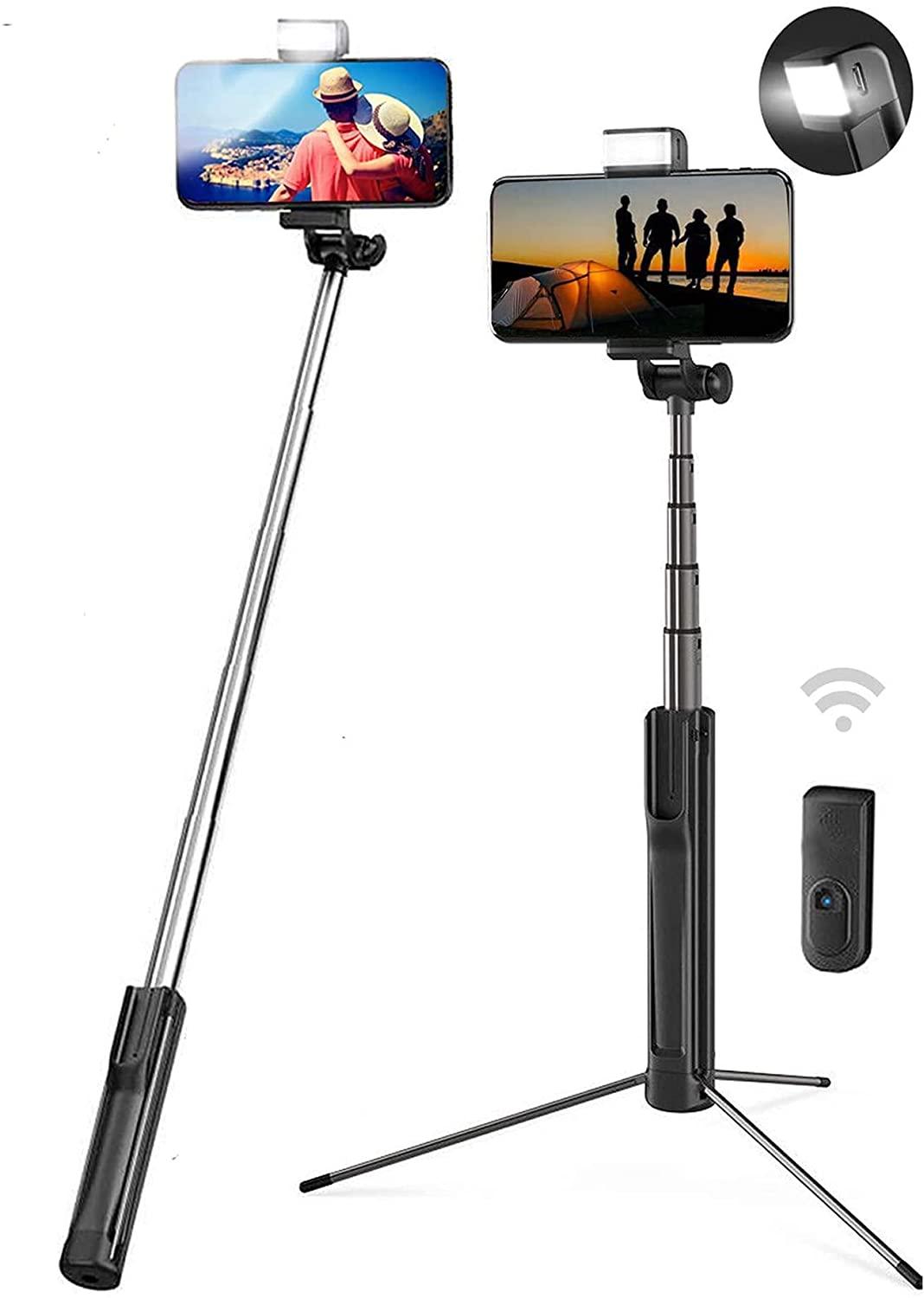 Top 10 Extendable Selfie Stick Tripod with Wireless Remote Shutter Under   