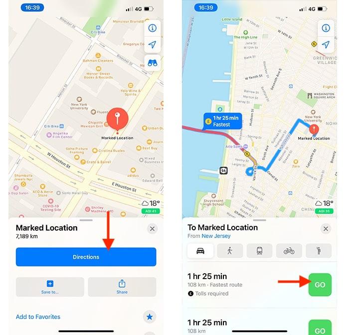 How to Drop a Pin in Apple Maps on iPhone