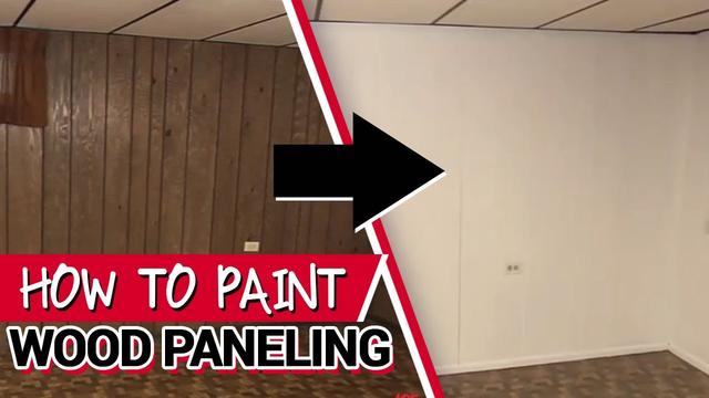 How To: Paint Wood Wall Paneling