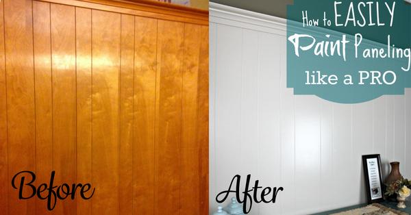 How To: Paint Wood Wall Paneling 