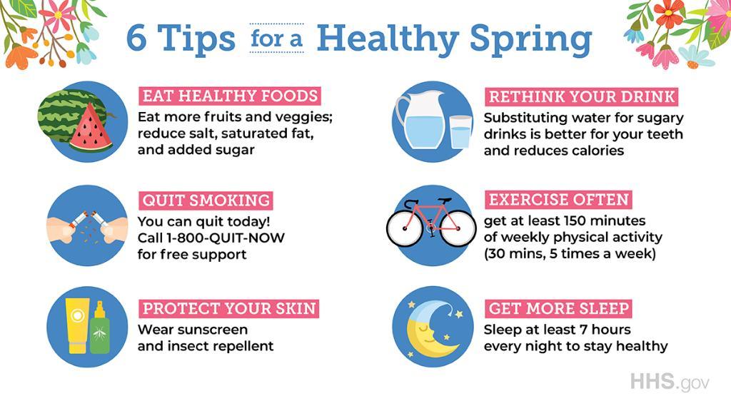 Top tips for staying healthy this Spring