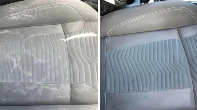 Woman gets 'grubby' car seats looking good as new in just 15 minutes using foam hack
