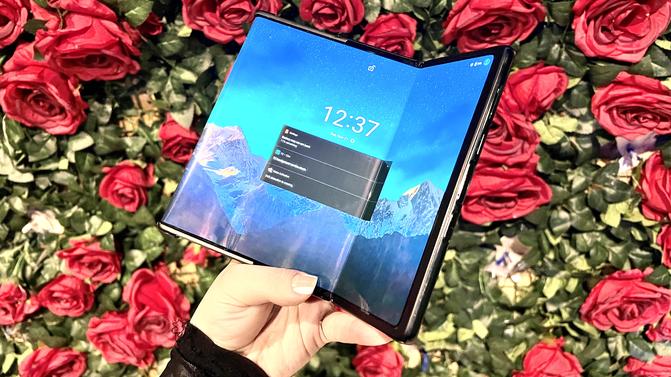 TCL Fold and Roll phone hands-on — yes, that's what they're calling it