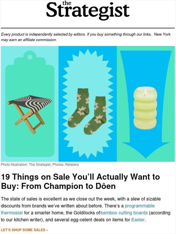19 Things on Sale You’ll Actually Want to Buy: From Champion to Dôen 
