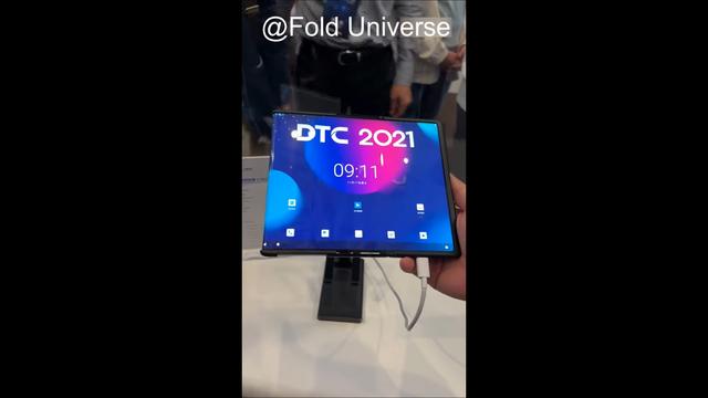 TCL's Fold n' Roll concept device prototype demonstrated at DTC 2021